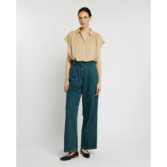 Nili Lotan Normandy Shirt Tunic Top Oversized Cotton Kimono Formal XL NEW 283768 - Picture 2 of 8